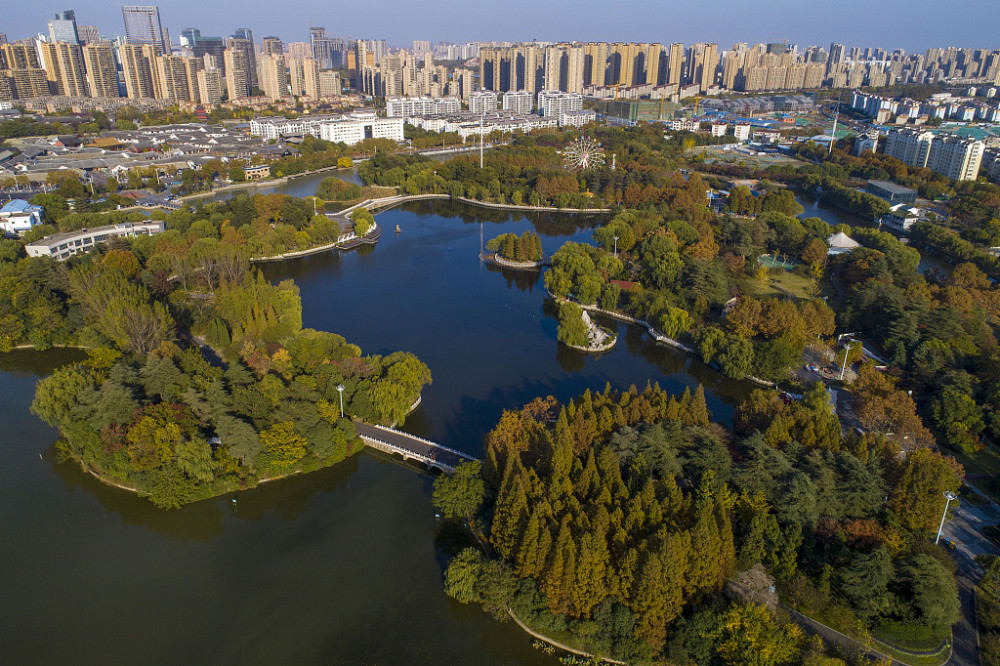 江蘇淮安初冬楚秀園景緻別樣美