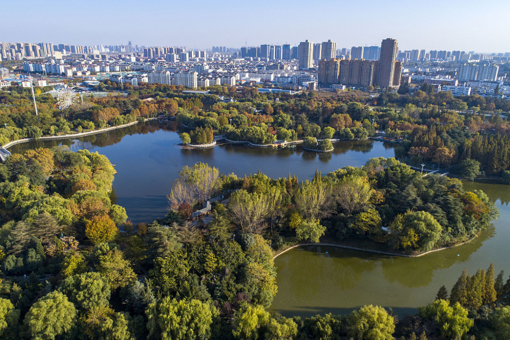 江蘇淮安初冬楚秀園景緻別樣美