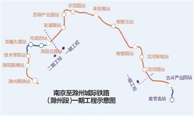 滁州s4轻轨路线图图片