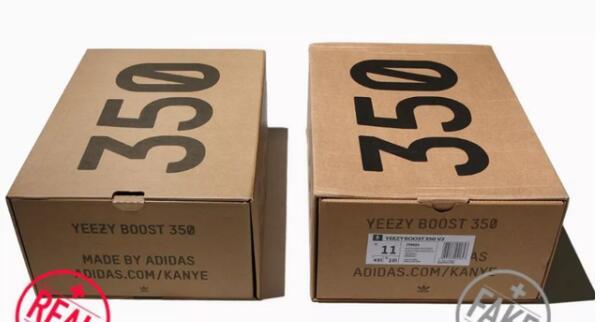 椰子350正品鞋盒钢印图片