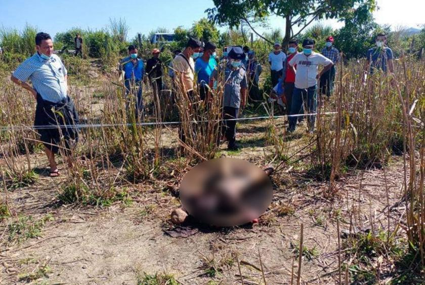 缅北帕敢一名18岁男子遭人用汽油烧死