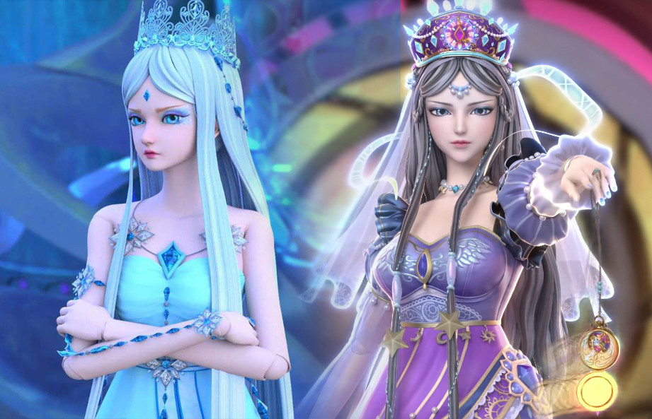 叶罗丽时希公主和冰公主对比冰公主黯然失色时希看上去显老