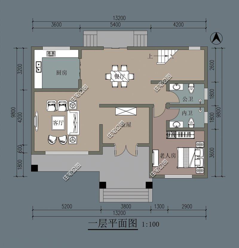 建一棟進深九米寬十三米的二層自建房如何設計