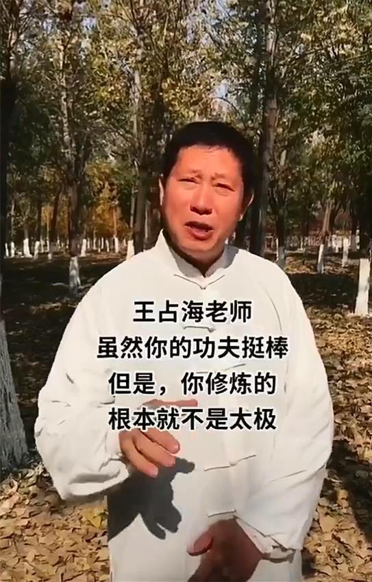 大道古太极大师叫板宗师王占海你练的根本不是太极不服擂台见