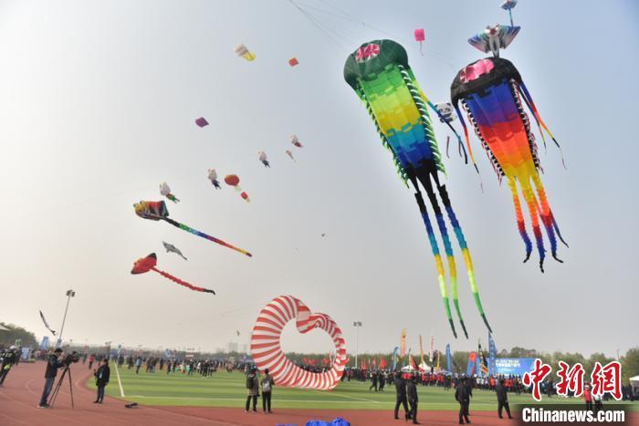 风筝|咸阳渭河国际风筝节开幕 300余名风筝“达人”试比高