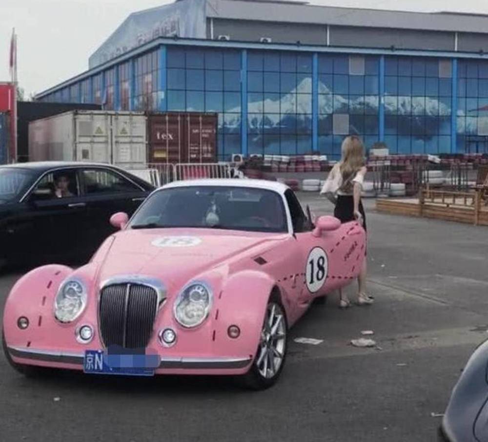 京城白富美開百萬豪車出街看到車身顏色後網友真少女