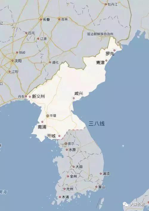 美军北上越过三八线,必对我们形成很大威胁.