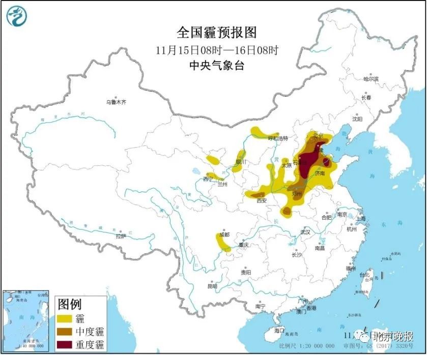 空气质量|北京今天预计中重度污染，恢复要到下周三，未来一周多阴雨天气