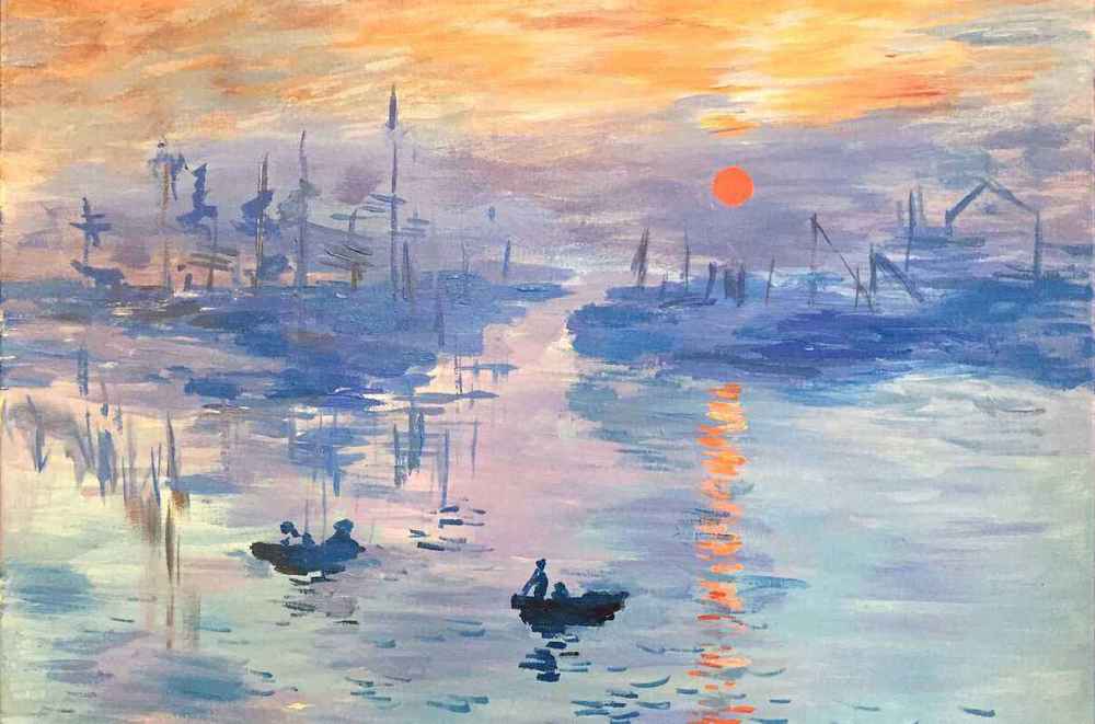 《日出·印象》是法国印象派画家莫奈创作的一幅油画.