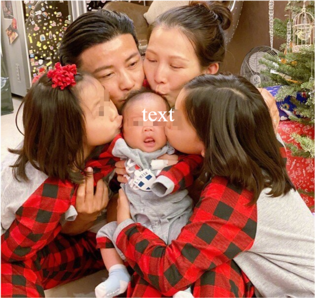 蔡少芬|蔡少芬为儿子庆生，罕见公开三个孩子同框正面照，全都长得像妈妈