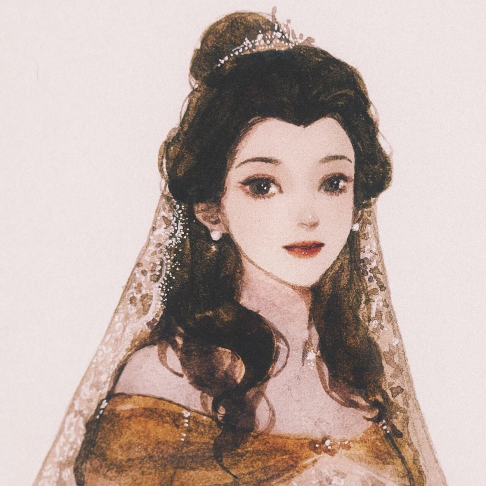 头像Ⅰ迪士尼公主婚纱系列
