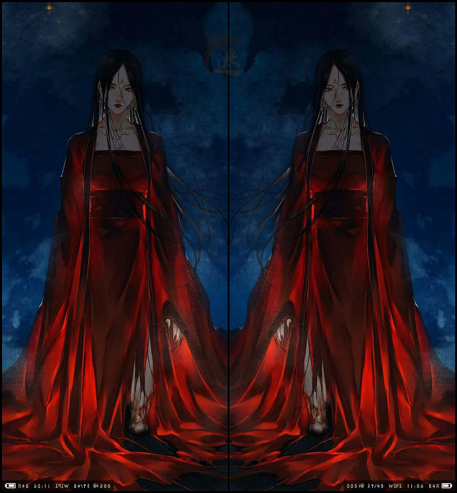 路人来说,这几天频繁刷到《天官赐福》中的一位人物,她身穿红艳嫁衣