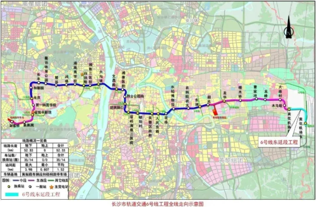 重磅長沙地鐵6號線預計明年4月開通沿線市民有福了