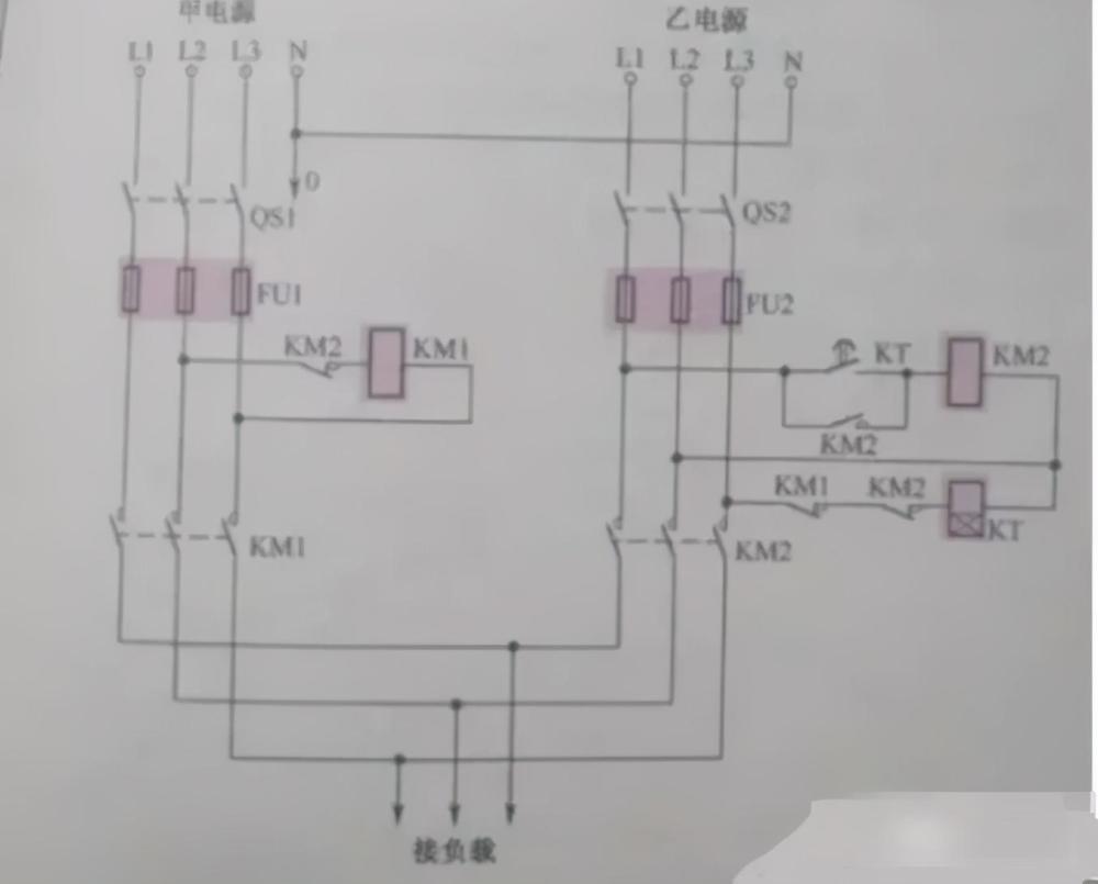 单相照明双电源切换电路2, 专业双电源转换开关,其原理是:可用于普通