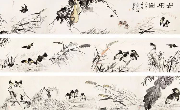 武昌艺专|奋斗的传奇一生丨长安画派康师尧罕见精品花鸟100幅