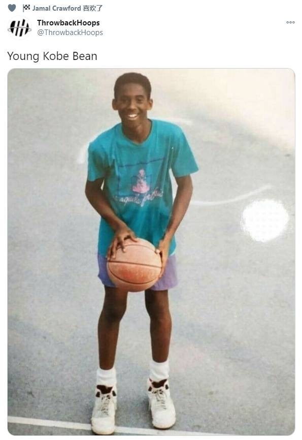 throwbackhoops在推特上写道:"年轻的科比.