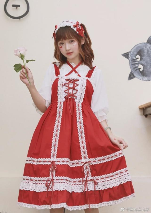 lolita:黑红babydoll双子