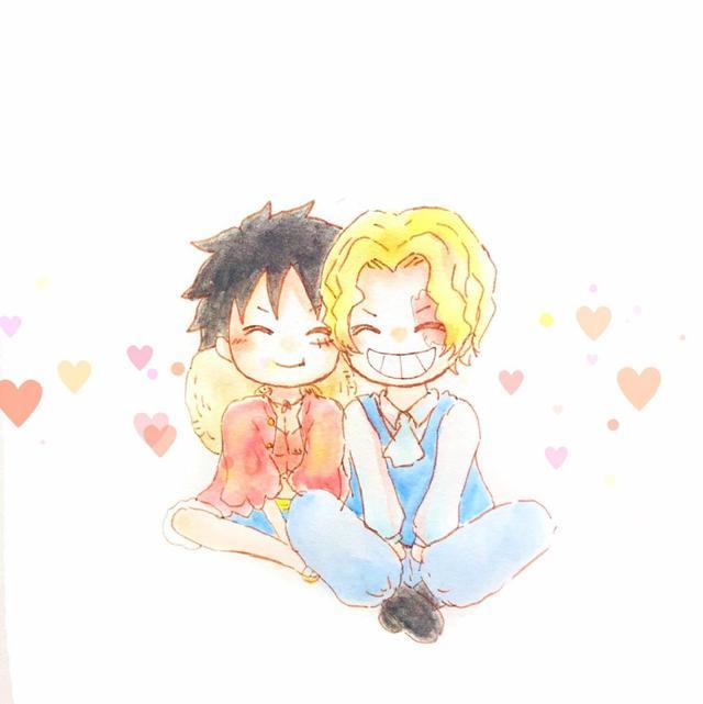 海贼王温馨壁纸分享,鹰眼和佩罗娜像一家人,路飞和萨博再次相聚