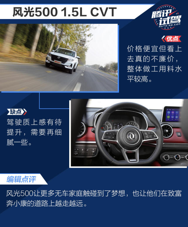 奔向小康的道路 怎能错过东风风光500