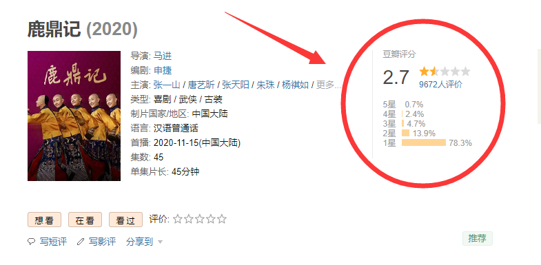 张一山|别再骂鞠婧祎了，张一山比她更夸张，鬼马韦小宝被演成一个傻子