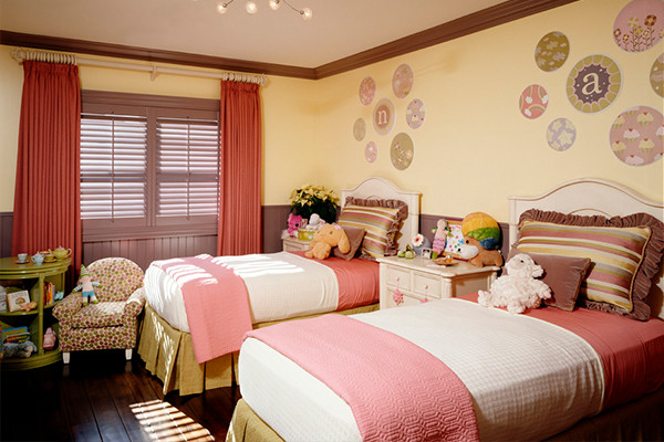 【儿童房装修】超级可爱的双胞胎房间