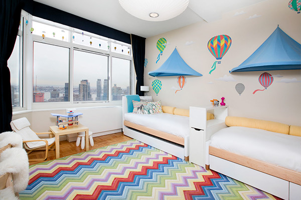 【儿童房装修】超级可爱的双胞胎房间