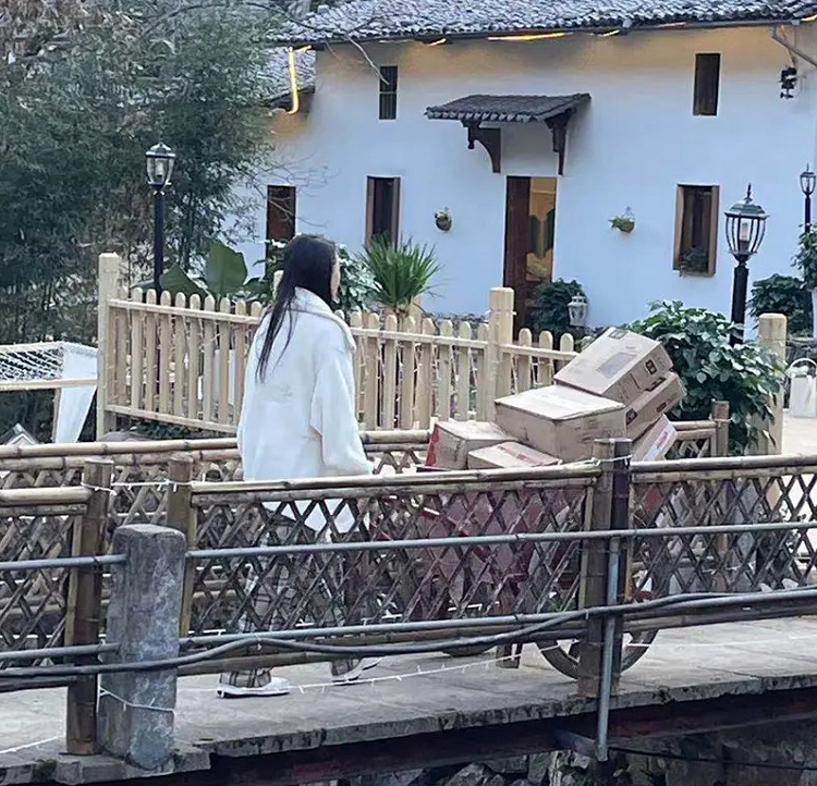 伊能静|伊能静购买的900件商品到货了？看她录制节目时，快递多得要用推车