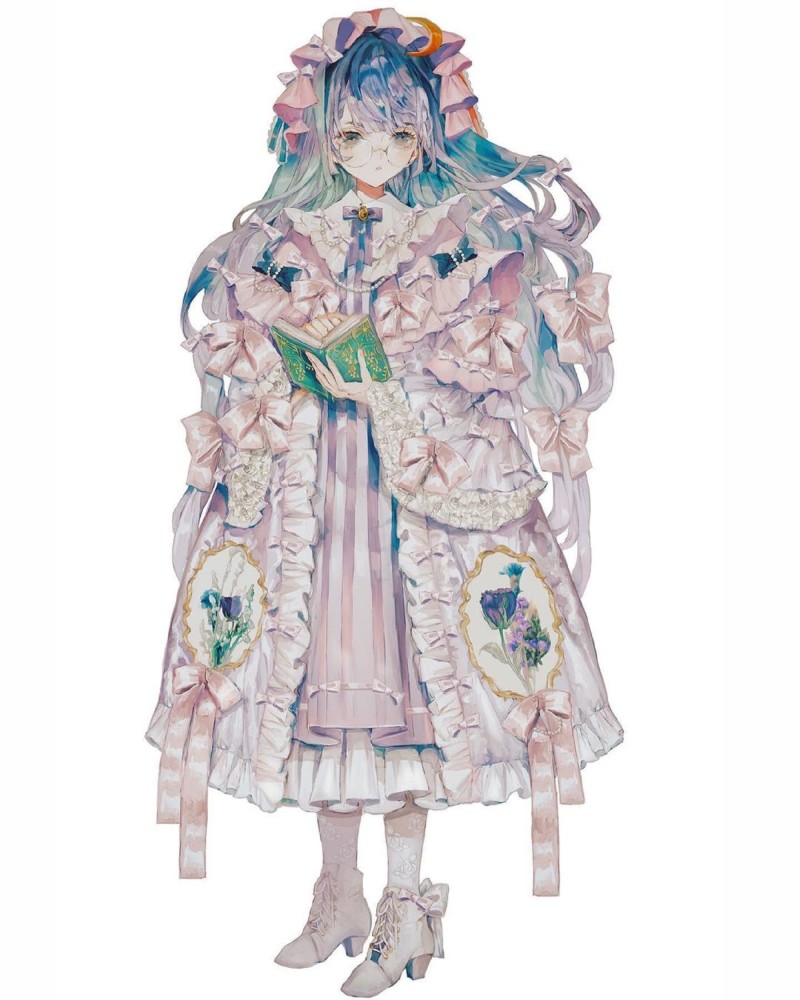 一眼惊艳的洛丽塔手绘女生头像,快拉上你的姐妹换上!