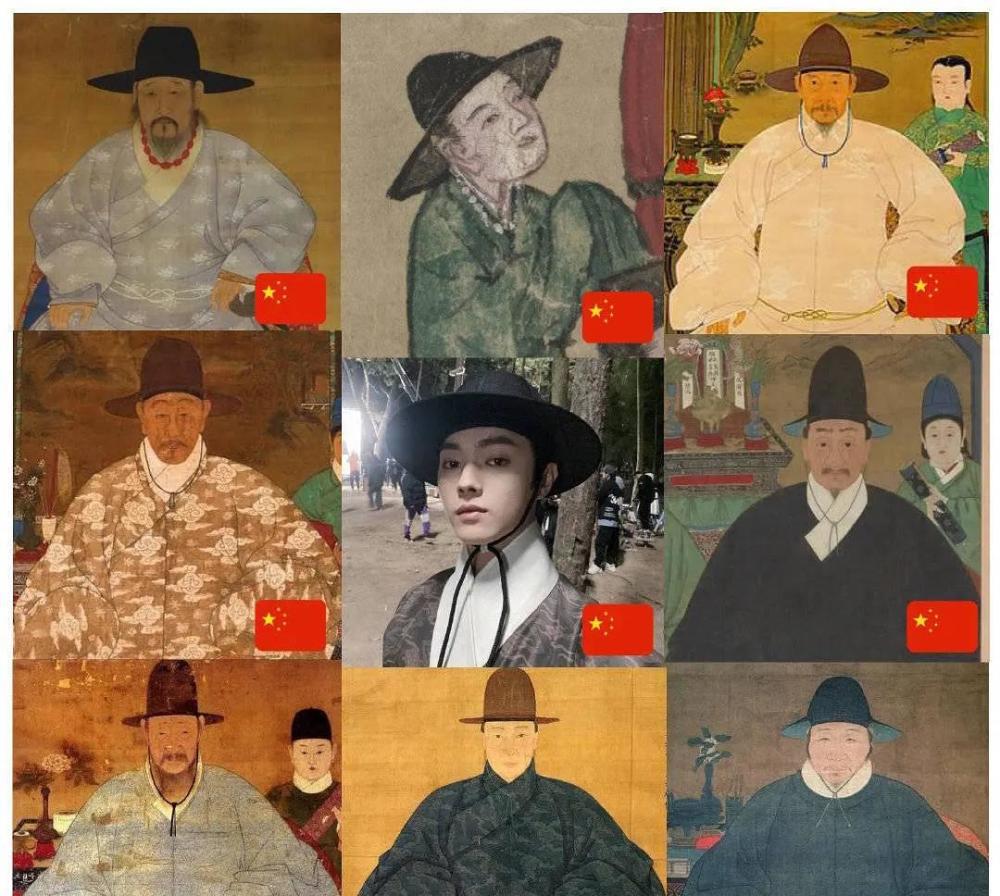明代帽子和韩国帽子图片