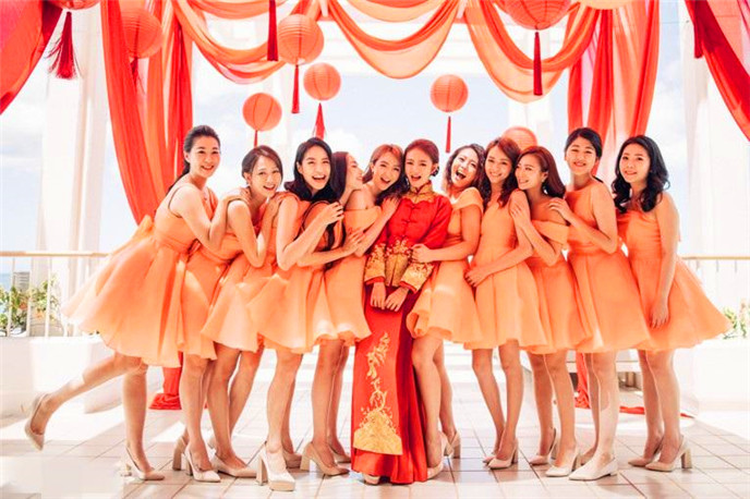 安以轩大婚的伴娘团