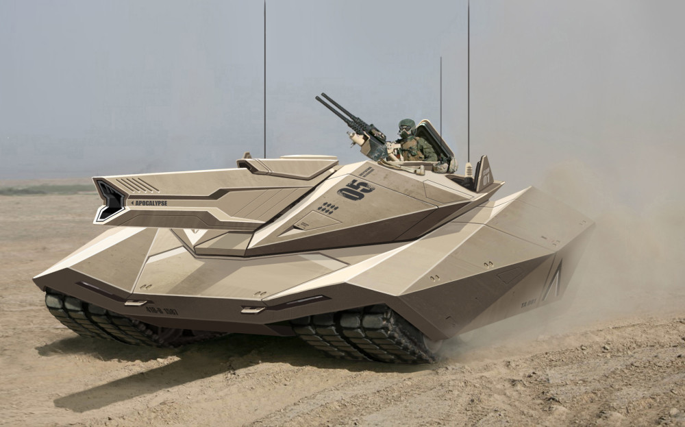 一组非常不错的科幻武器插画作品欣赏!