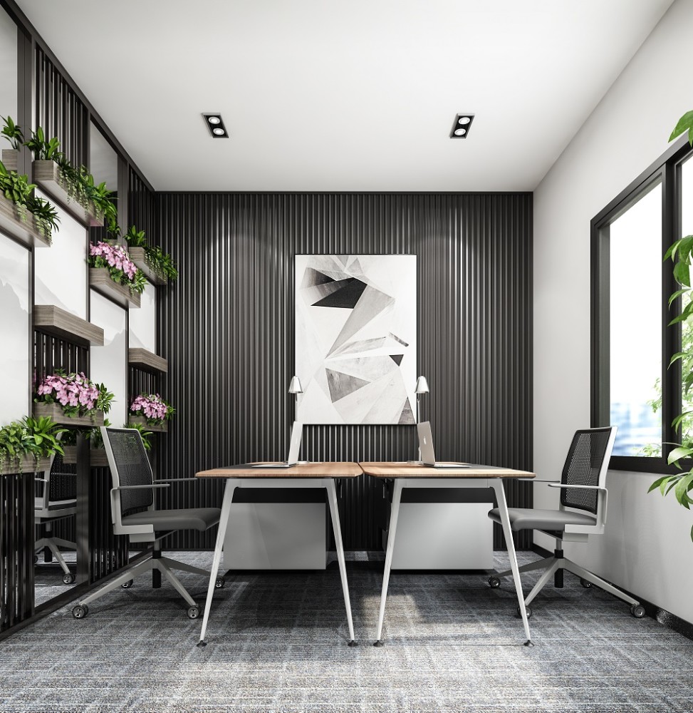 服务台背景墙的墙板设计要素