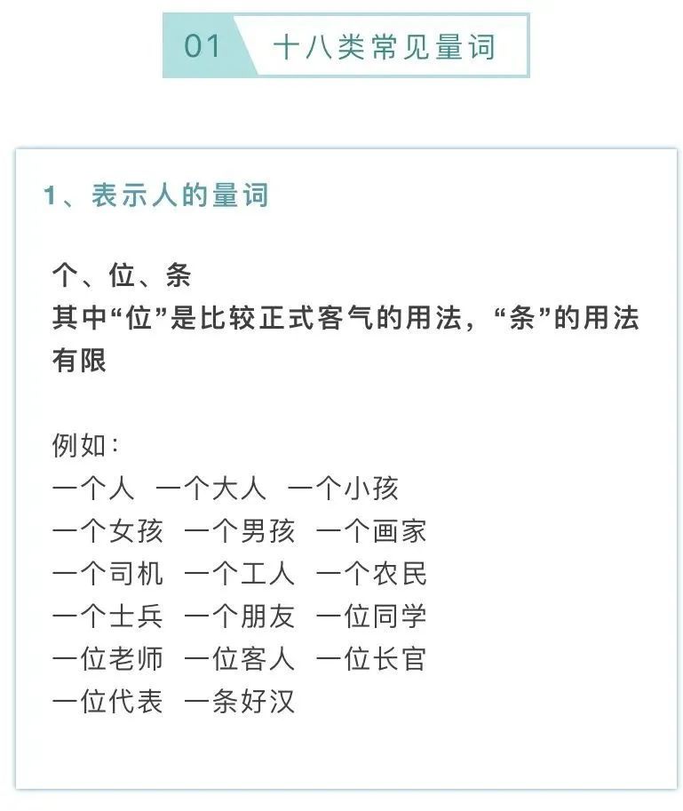 词语系列 量词分类大全 常见搭配 文字版 腾讯新闻