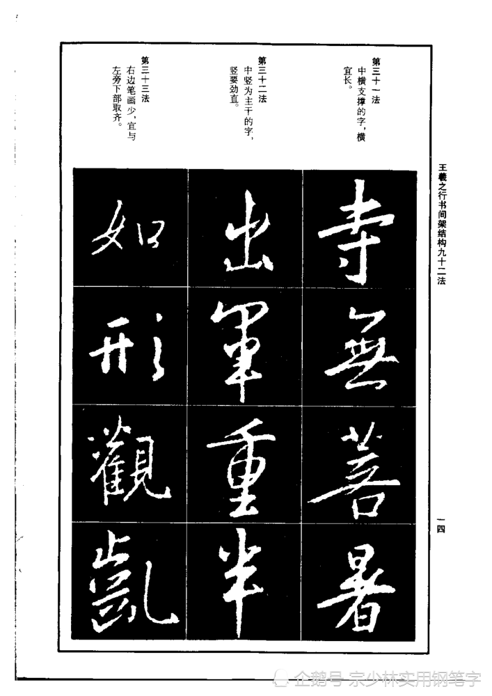 書聖王羲之的筆法精講《王羲之行書間架結構九十二法》終於等到了