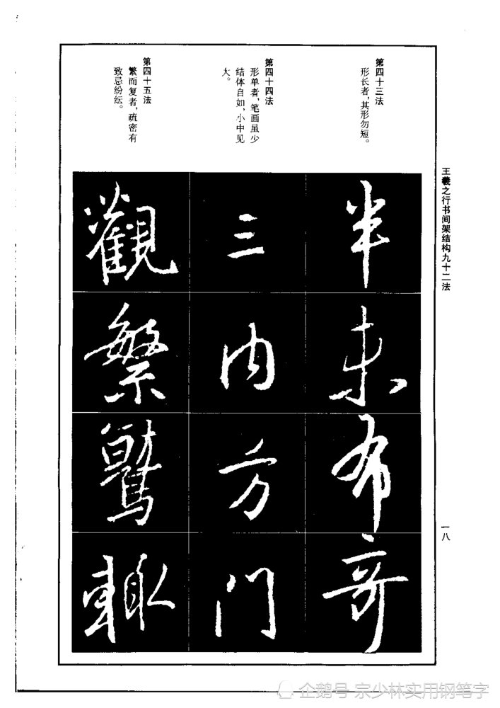 書聖王羲之的筆法精講《王羲之行書間架結構九十二法》終於等到了