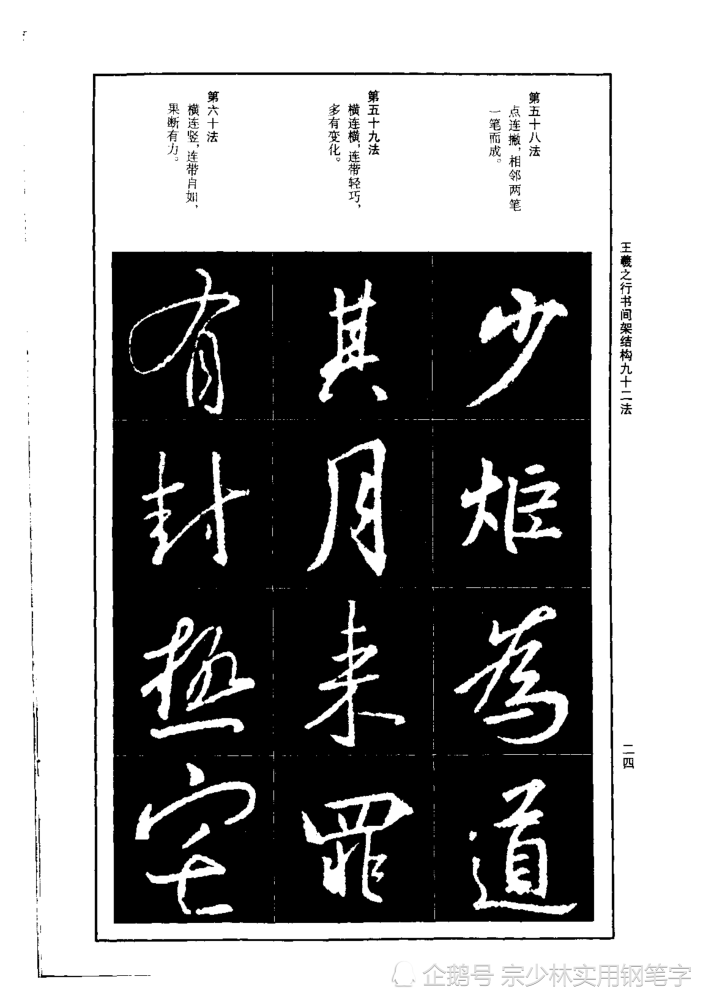 書聖王羲之的筆法精講《王羲之行書間架結構九十二法》終於等到了