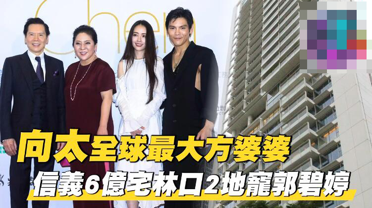 郭碧婷|郭碧婷生女有功，向太再加送1亿豪宅、2块空地，真“千亿金孙”