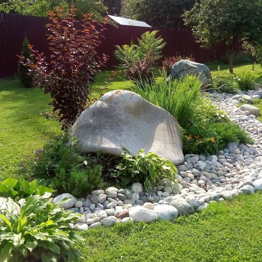 08充满流动感的鹅卵石溪流09岩生花境010砾石花境011花园池塘庭院小景