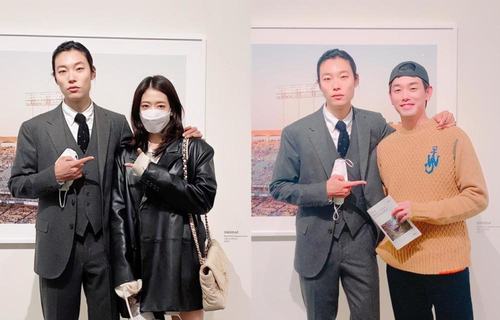 朴信惠李贤旭,exo su ho,李东辉,李帝勋 等一同与柳俊烈合照.