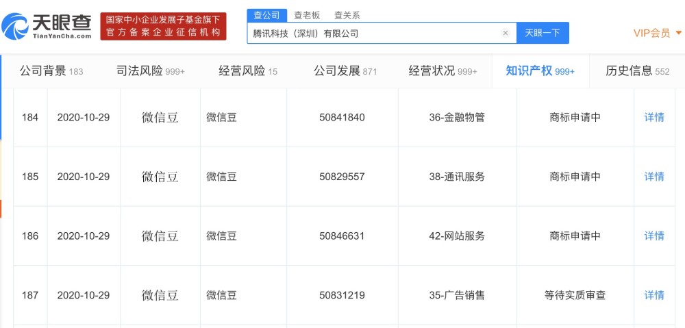 腾讯申请“微信豆”商标 潮商资讯 图1张