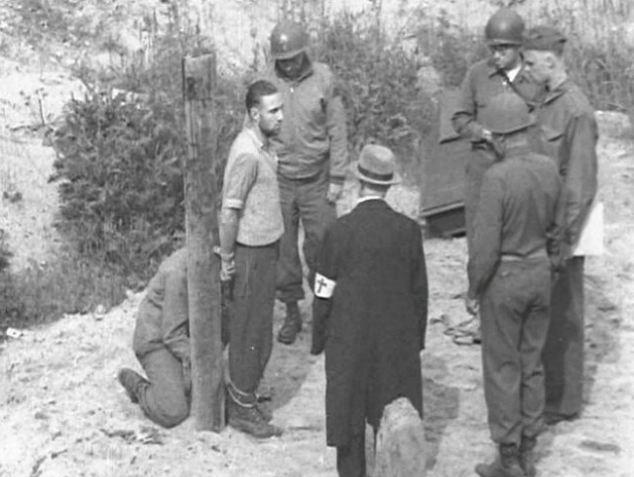 德国战犯被处死的照片图片