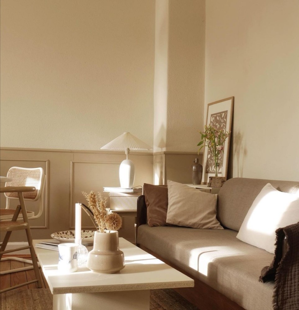 用花草与大地色装点的家简单耐看又舒服还有什么比它更温暖人心