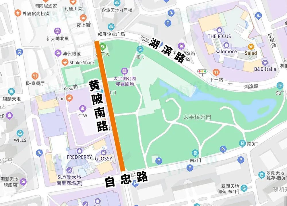 上海市区单行道地图图片