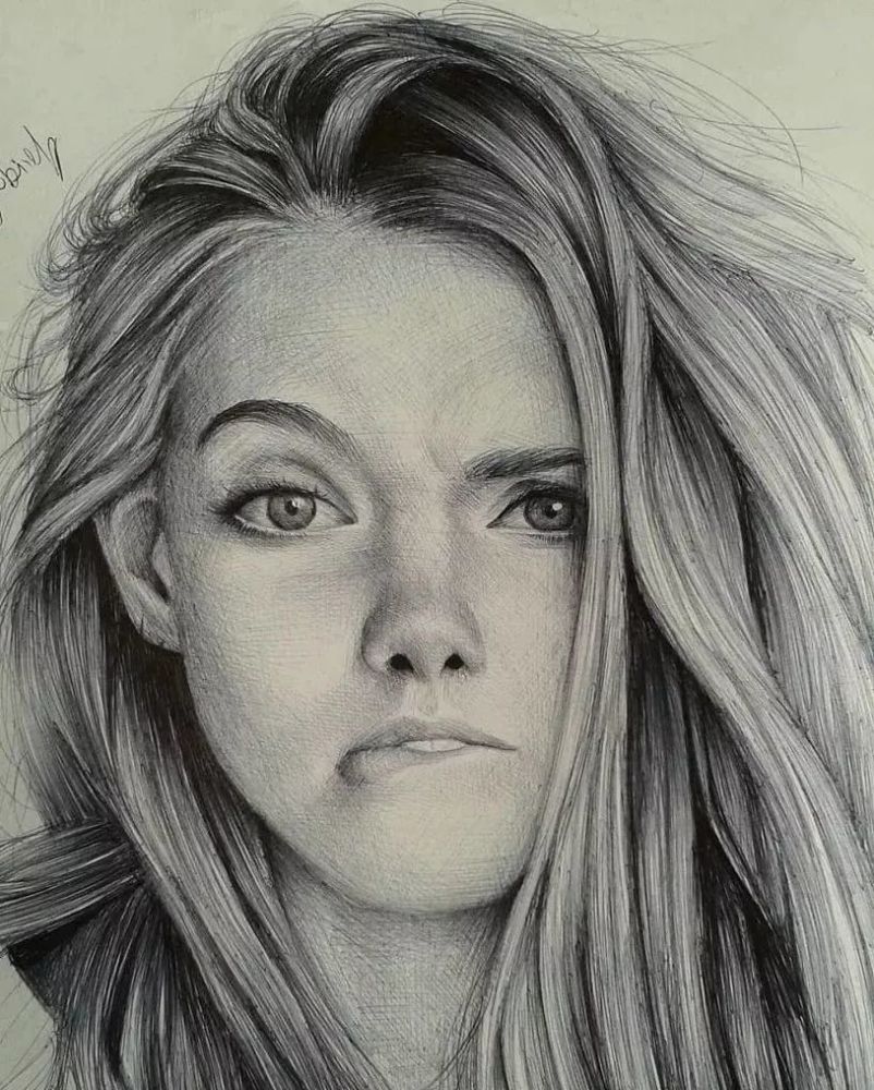 表情素描人物夸张的神情