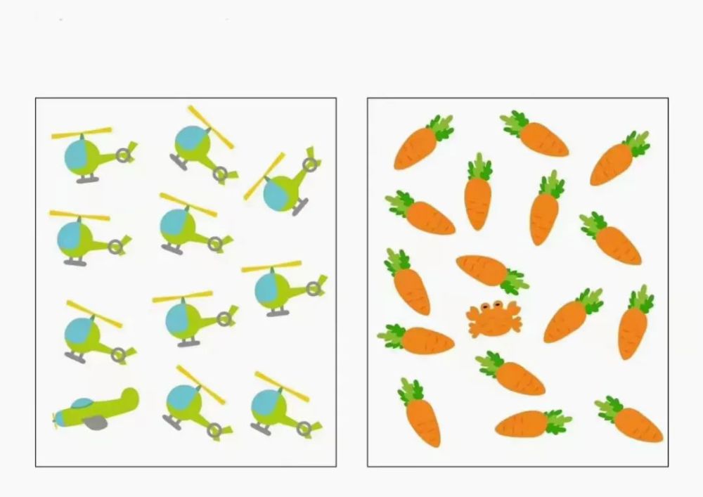 专注力找不同训练可打印素材