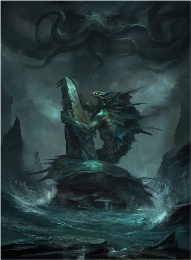 达贡海德拉在人类崛起的过程中(人类的文明受到了奈亚拉托提普的推动)