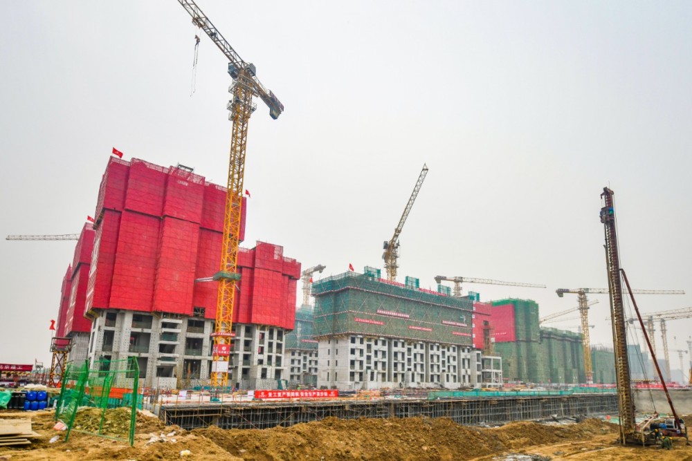柴志成|壮观！施工量前所未有，雄安容东片区千栋安置房拔地而起