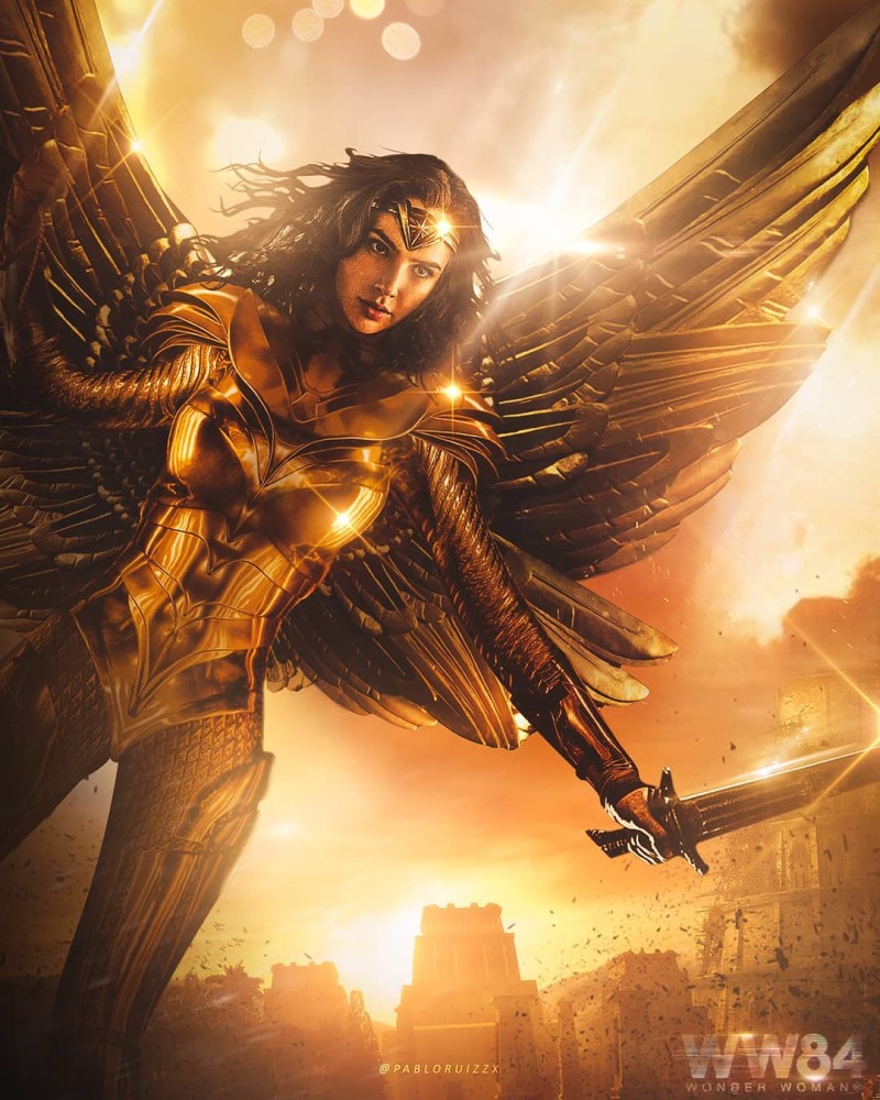 神奇女侠的"金甲"**早出现在亚历克斯罗斯(alex  ross)的《天国降临》