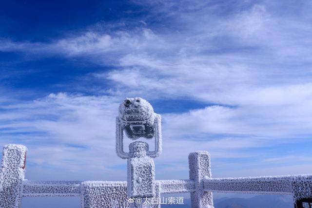 秦岭太白山雪后雾凇美景 仿佛置身冰雪童话世界(图5)