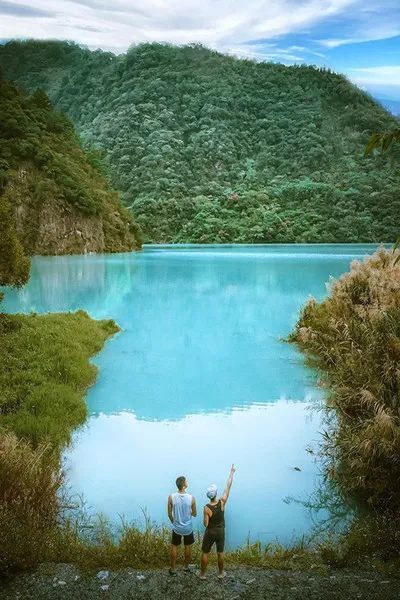 梦幻牛奶湖水库大景 号称台湾南投最后一个秘境 腾讯新闻